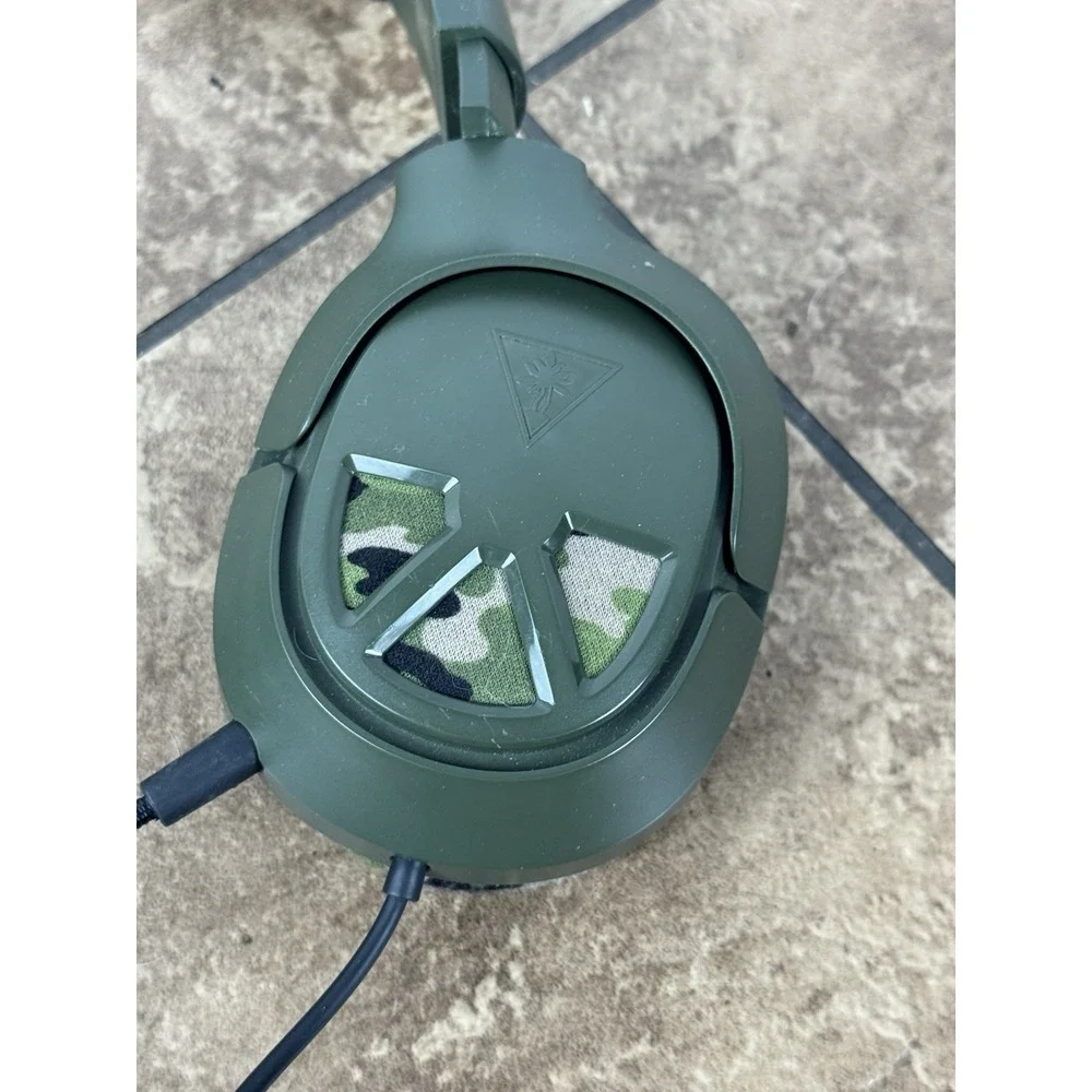 Turtle Beach Recon Camo Green Headband Headsets for Multi-Platform
